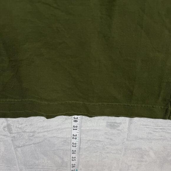 Vintage 1990s Levi's Strauss & Co T-Shirt Green Size M Embroidered Logo Classic - Picture 6 of 7